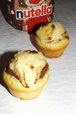 Muffins tourbillons au Nutella et lait ribot (Cake Factory)