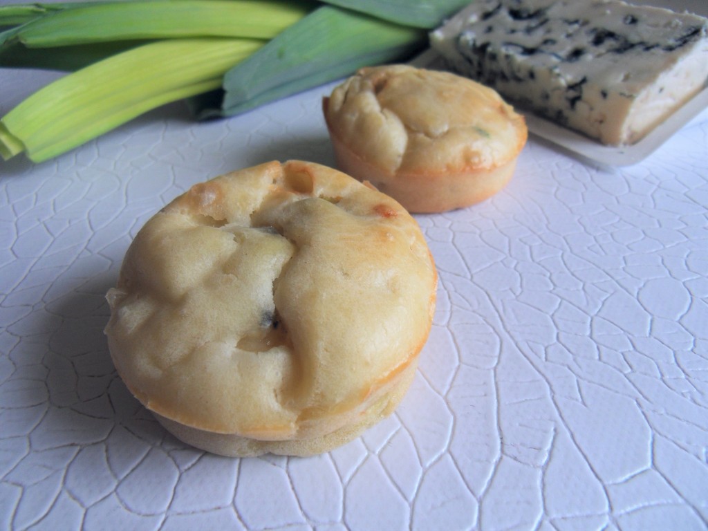 Muffins poireau et roquefort (Cake Factory)